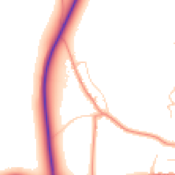 Daytime road noise heatmap for YO26 6QG
