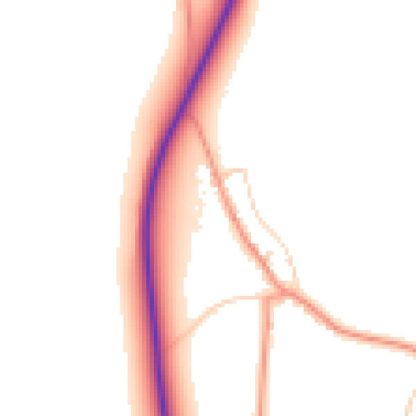 Daytime road noise heatmap for YO26 6QX