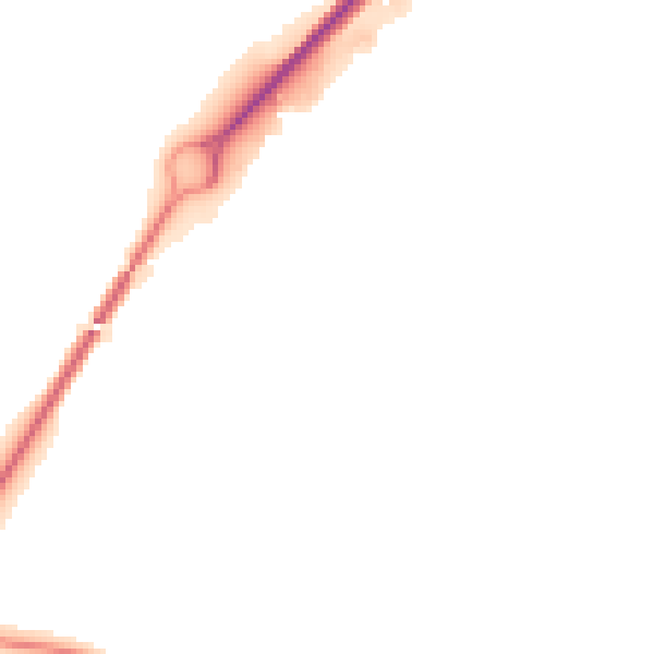 Night-time road noise heatmap for YO26 6RF