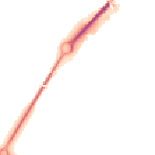 Night-time road noise heatmap for YO26 6RG