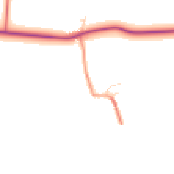 Daytime road noise heatmap for YO26 7LG