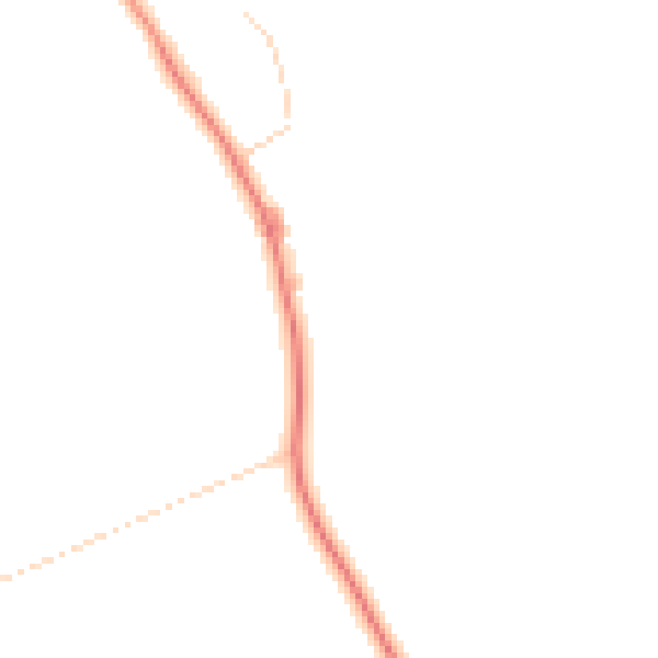 Daytime road noise heatmap for YO26 7LL