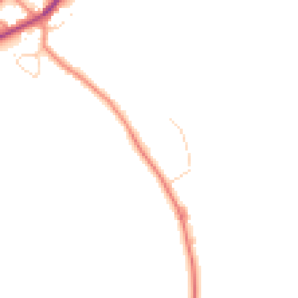 Daytime road noise heatmap for YO26 7LX