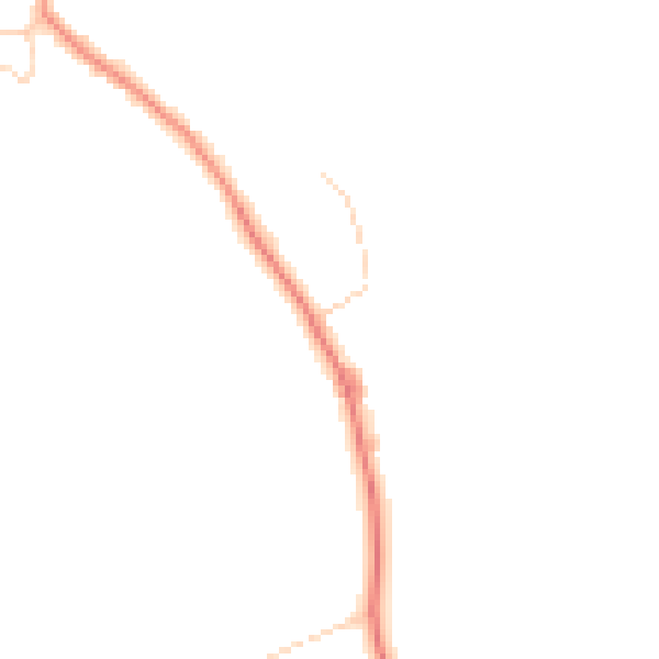 Daytime road noise heatmap for YO26 7LY