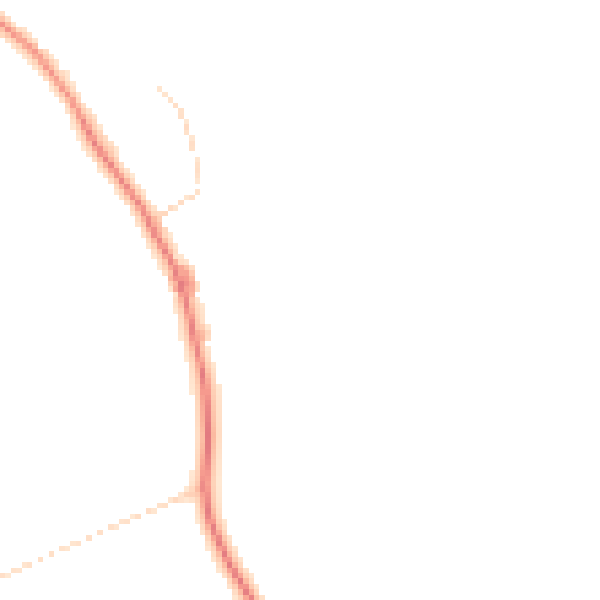 Daytime road noise heatmap for YO26 7NA