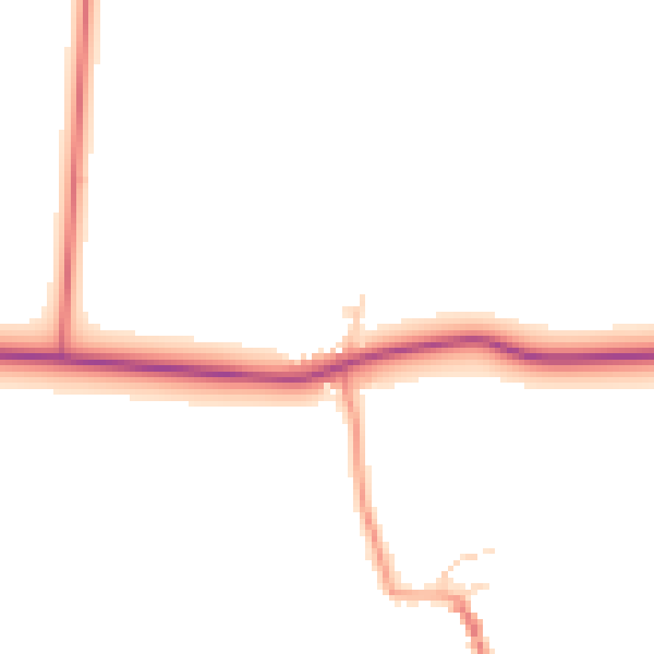 Daytime road noise heatmap for YO26 7NJ