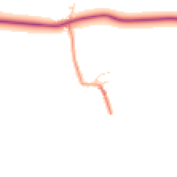 Daytime road noise heatmap for YO26 7NN