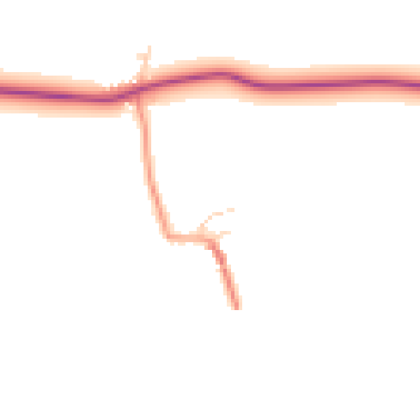 Daytime road noise heatmap for YO26 7NW