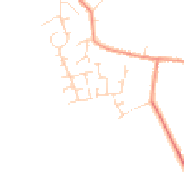 Daytime road noise heatmap for YO26 7QA