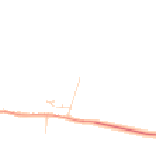 Daytime road noise heatmap for YO26 7QN