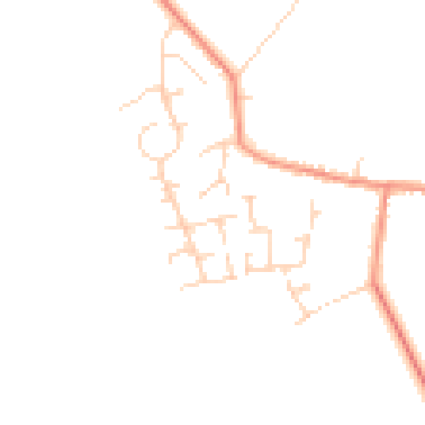 Daytime road noise heatmap for YO26 7QY