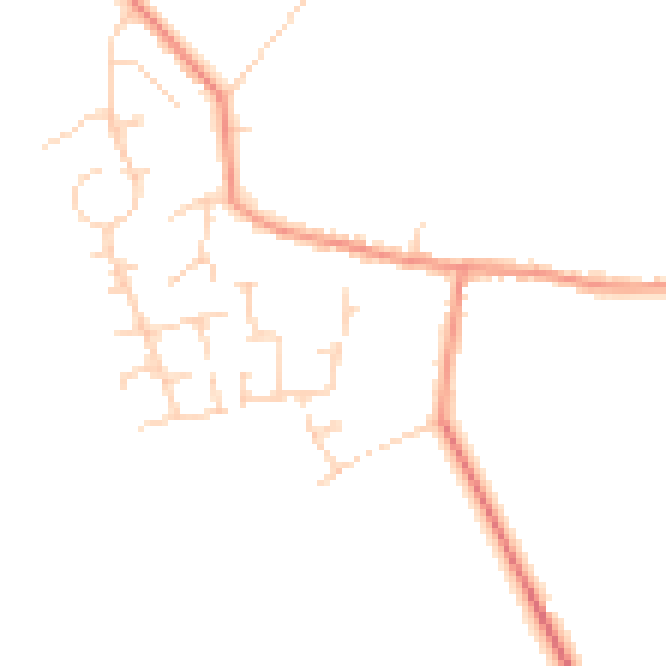 Daytime road noise heatmap for YO26 7SB