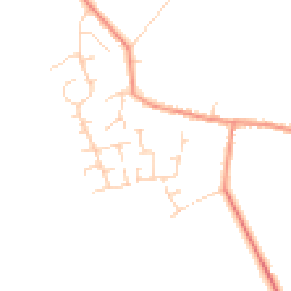 Daytime road noise heatmap for YO26 7SD