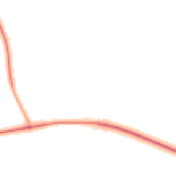 Night-time road noise heatmap for YO26 8BL