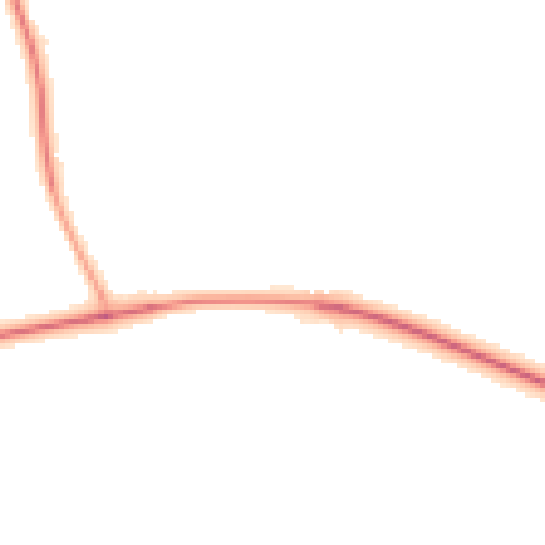 Night-time road noise heatmap for YO26 8BR