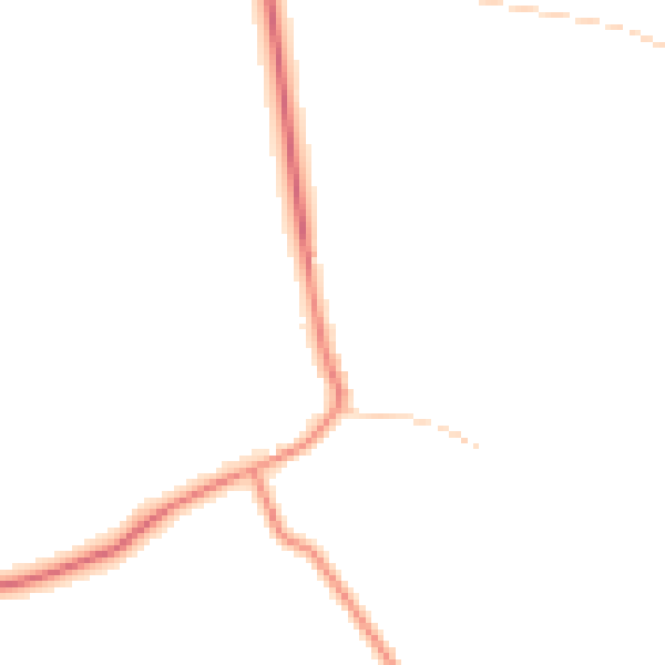 Daytime road noise heatmap for YO26 8DW