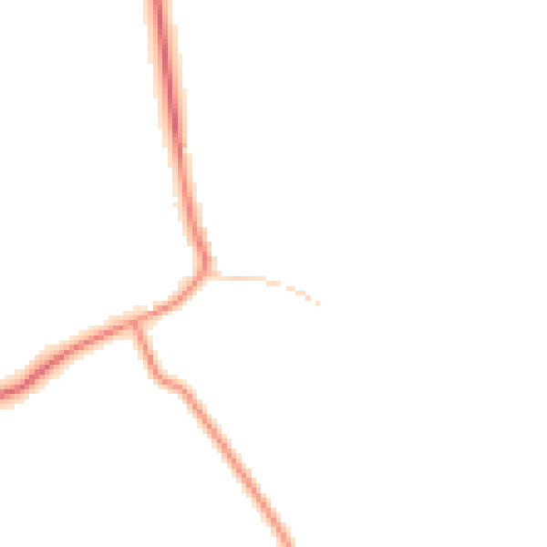 Daytime road noise heatmap for YO26 8DZ