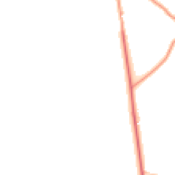 Daytime road noise heatmap for YO26 8EB
