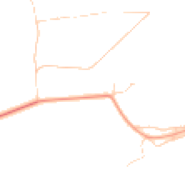 Daytime road noise heatmap for YO26 8EL