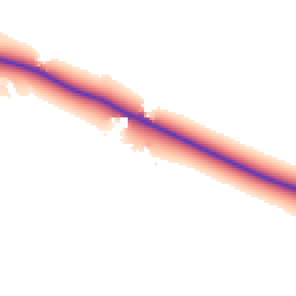 Daytime road noise heatmap for YO26 8EZ