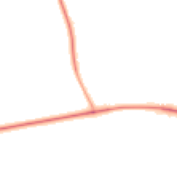 Night-time road noise heatmap for YO26 8FB
