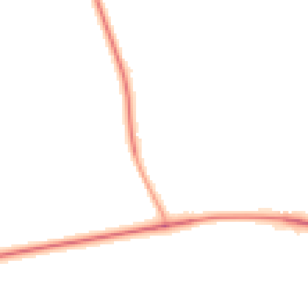Night-time road noise heatmap for YO26 8FE