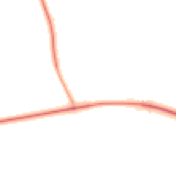 Night-time road noise heatmap for YO26 8FF