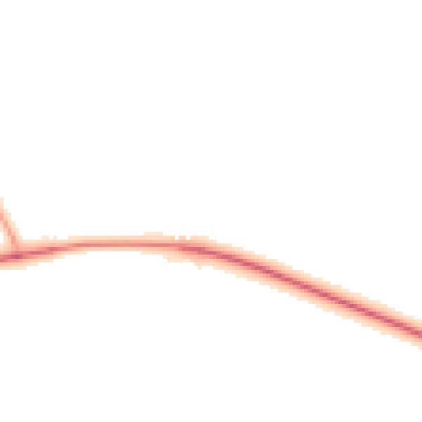 Night-time road noise heatmap for YO26 8FS
