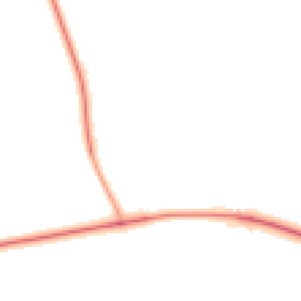 Night-time road noise heatmap for YO26 8HG