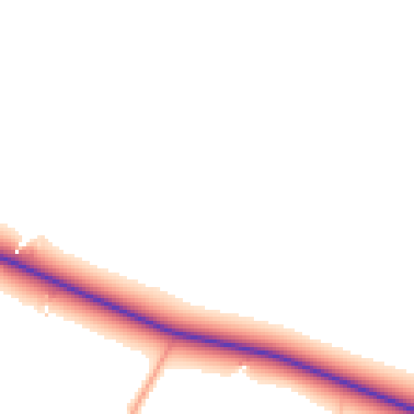 Daytime road noise heatmap for YO26 8HZ