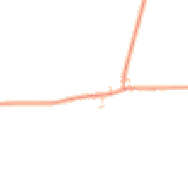 Daytime road noise heatmap for YO26 8JR