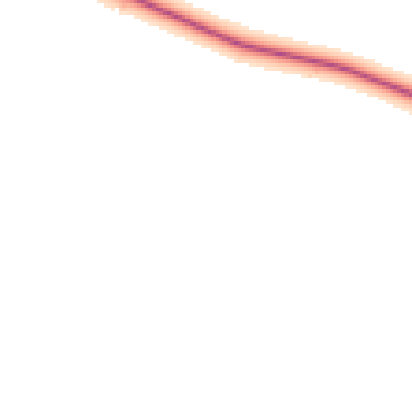 Night-time road noise heatmap for YO26 8JS