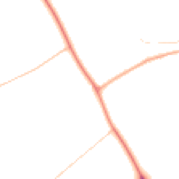 Daytime road noise heatmap for YO26 9AF