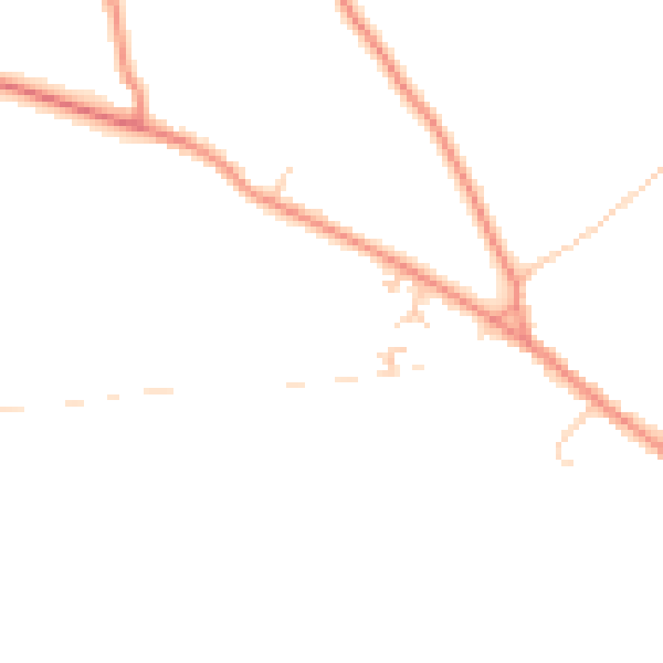 Daytime road noise heatmap for YO26 9AH