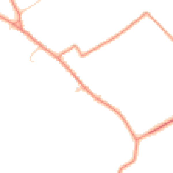 Daytime road noise heatmap for YO26 9RQ