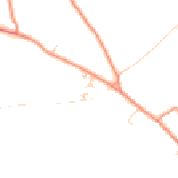 Daytime road noise heatmap for YO26 9RR