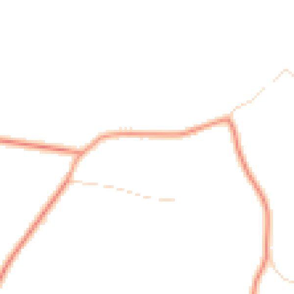 Daytime road noise heatmap for YO26 9RZ