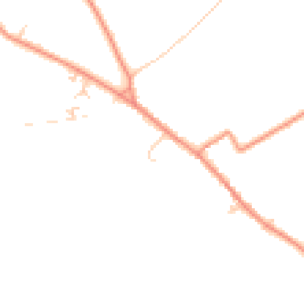 Daytime road noise heatmap for YO26 9SE