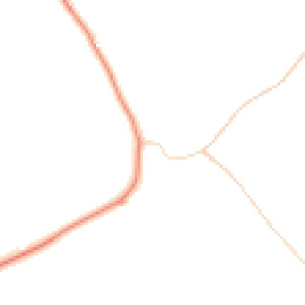 Daytime road noise heatmap for YO26 9SS