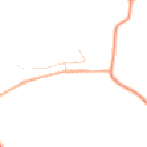 Daytime road noise heatmap for YO26 9TB