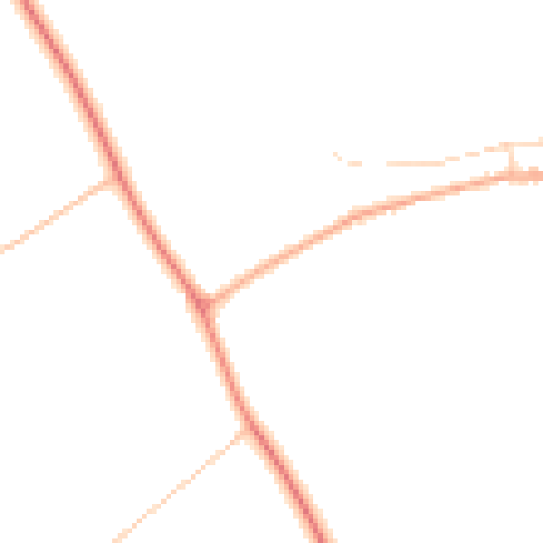 Daytime road noise heatmap for YO26 9TF
