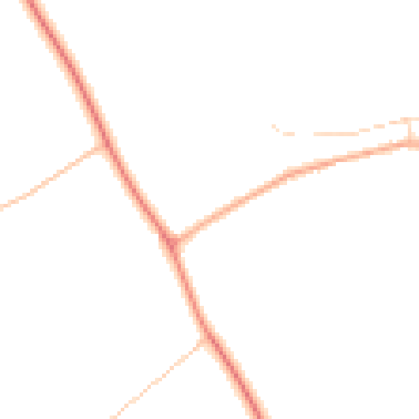 Daytime road noise heatmap for YO26 9TG
