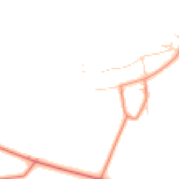 Daytime road noise heatmap for YO61 1AA
