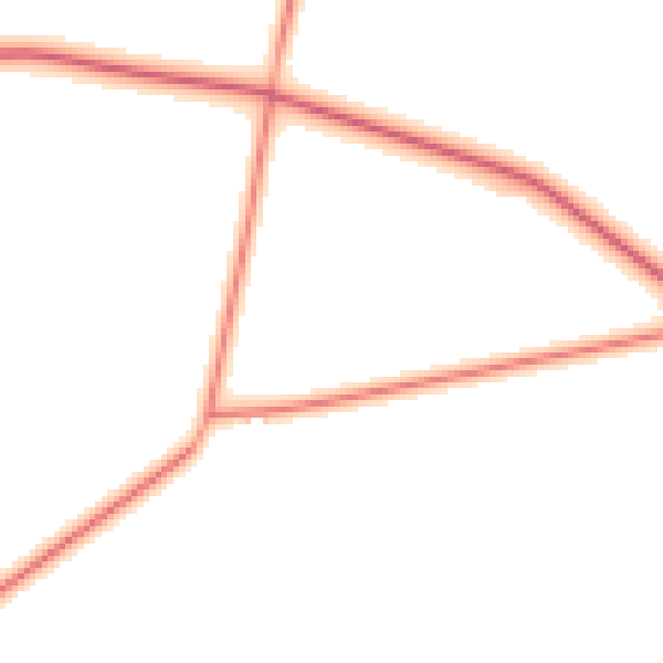 Daytime road noise heatmap for YO61 1AB