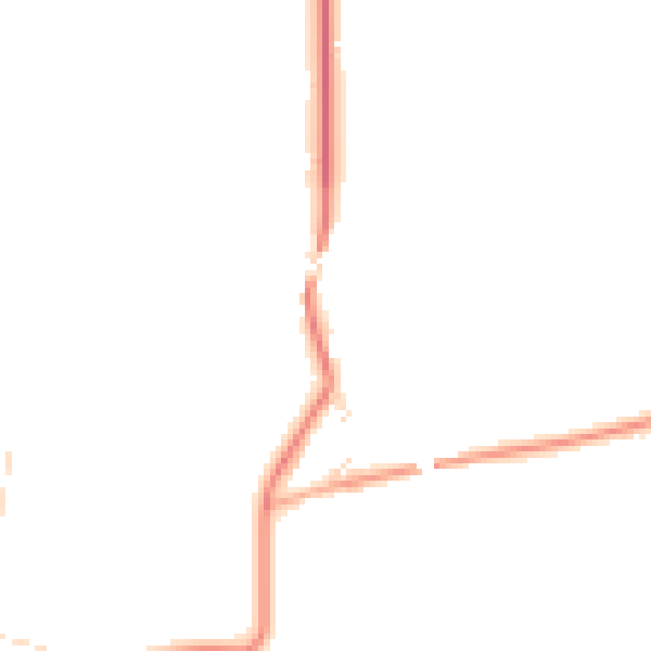 Daytime road noise heatmap for YO61 1AL