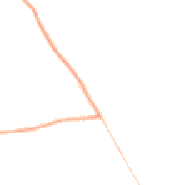 Night-time road noise heatmap for YO61 1DG