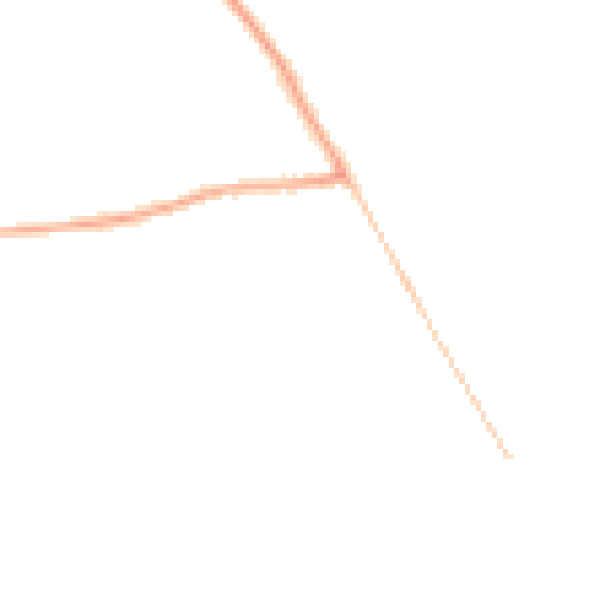 Night-time road noise heatmap for YO61 1DL