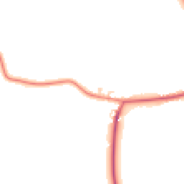 Daytime road noise heatmap for YO61 1DU