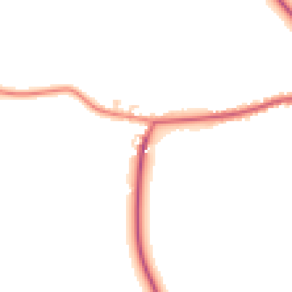 Daytime road noise heatmap for YO61 1EA