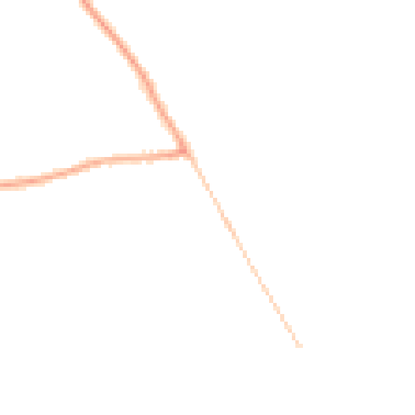 Night-time road noise heatmap for YO61 1EB